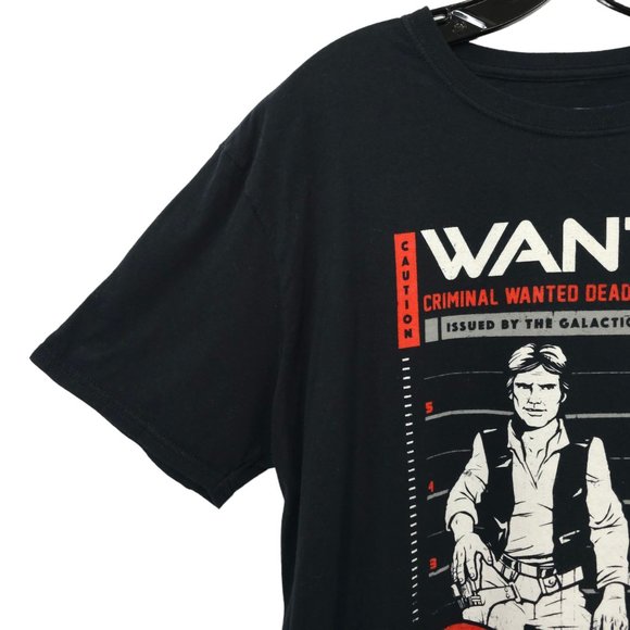 Funko Star Wars Han Solo Wanted Poster Graphic Tee T Shirt XL Smugglers Bounty - Picture 10 of 15